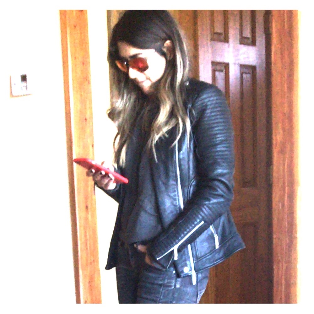 Stylish BCBG leather jacket